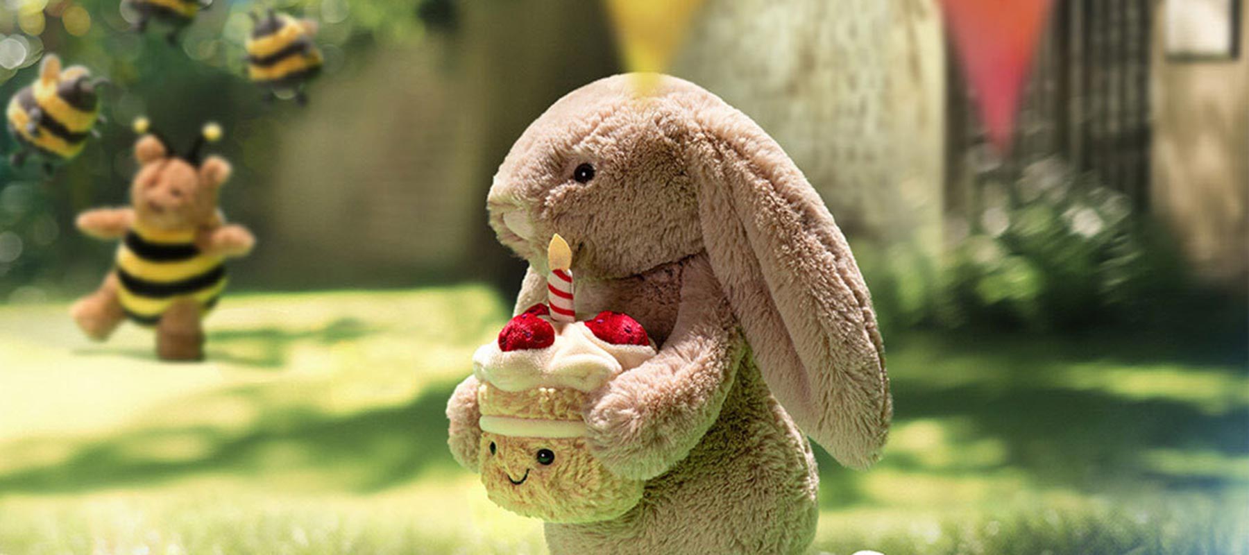 Geschenkideen zum 1. Geburtstag - im Bild: Geburtstagshase Bashful Birthday Bunny von Jellycat