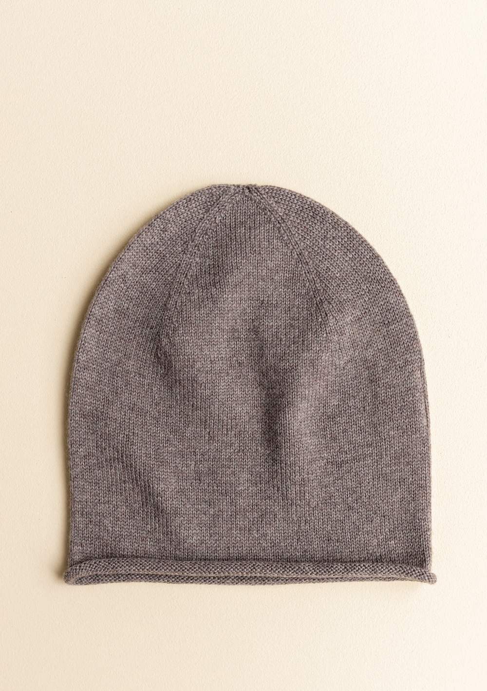 hvid Merino Beanie 'Efa' otter