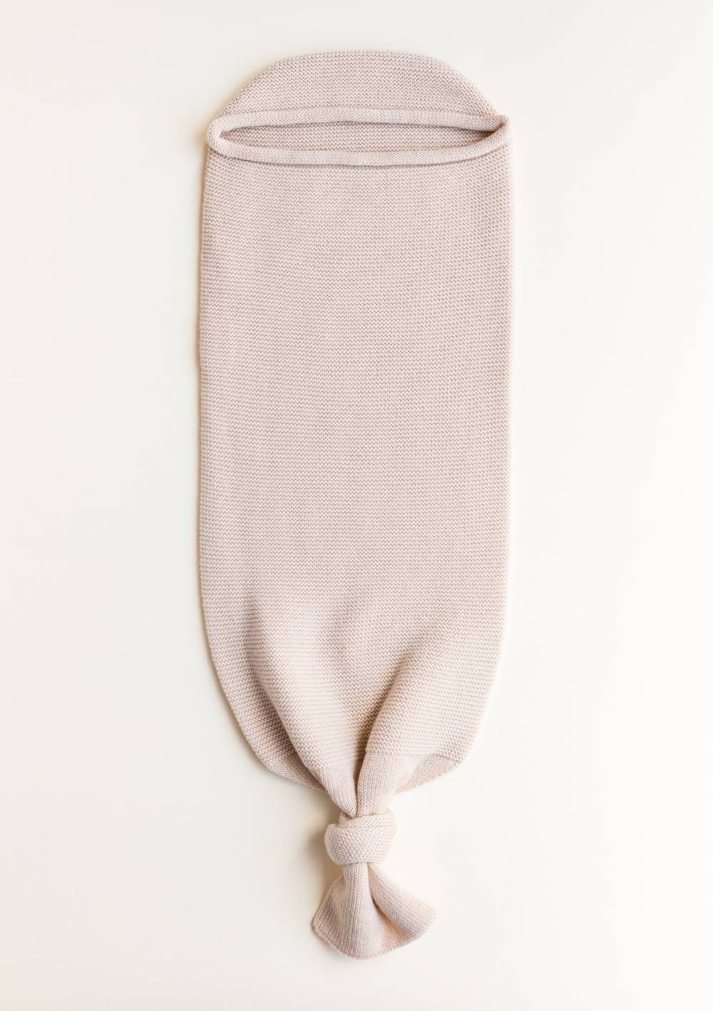 Hvid Strick-Pucksack Cocoon Oat