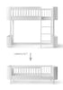 Umbauset für 'Wood Mini+' halbhohes Hochbett zum Juniorbett Weiß