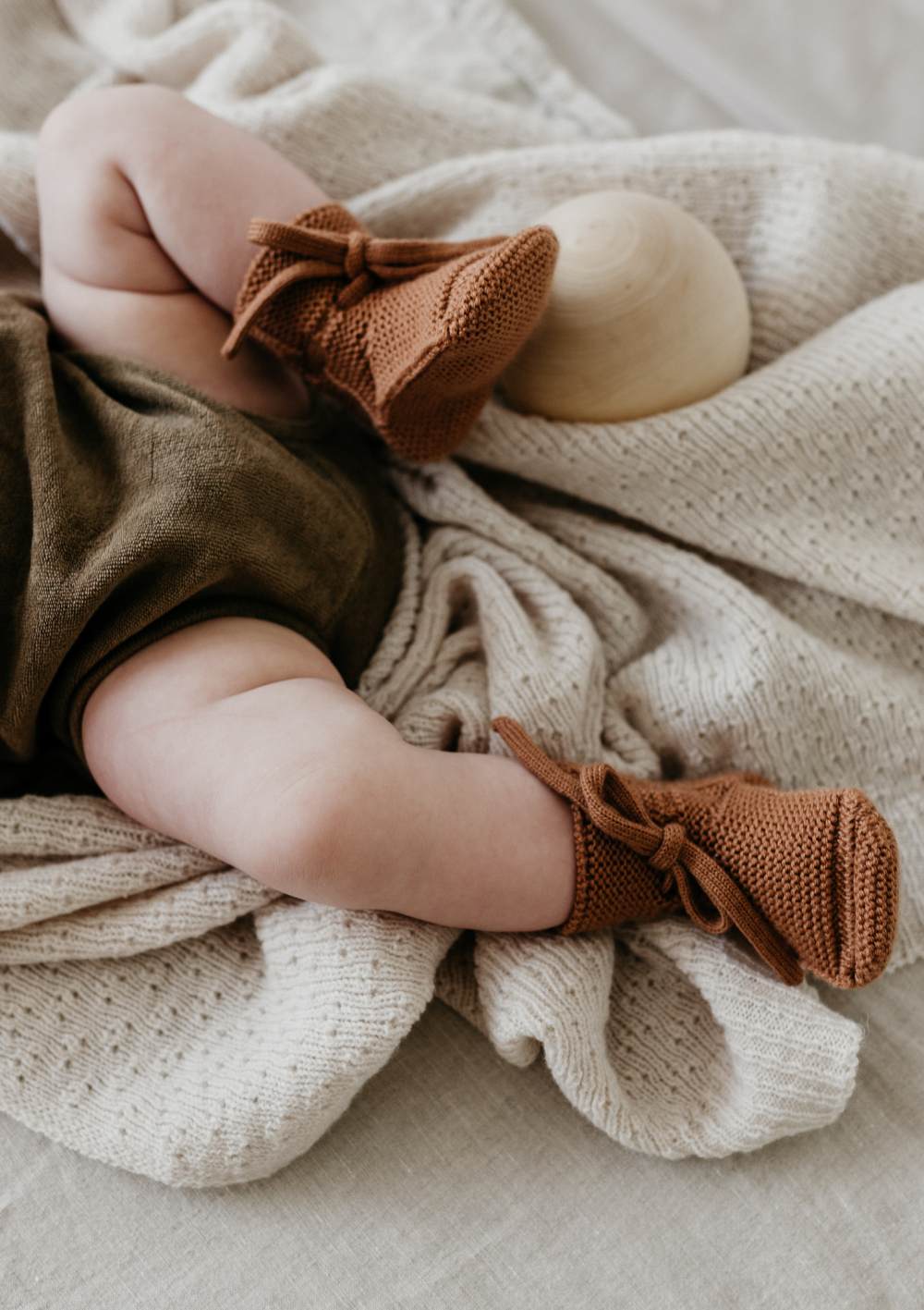 hvid Booties terracotta