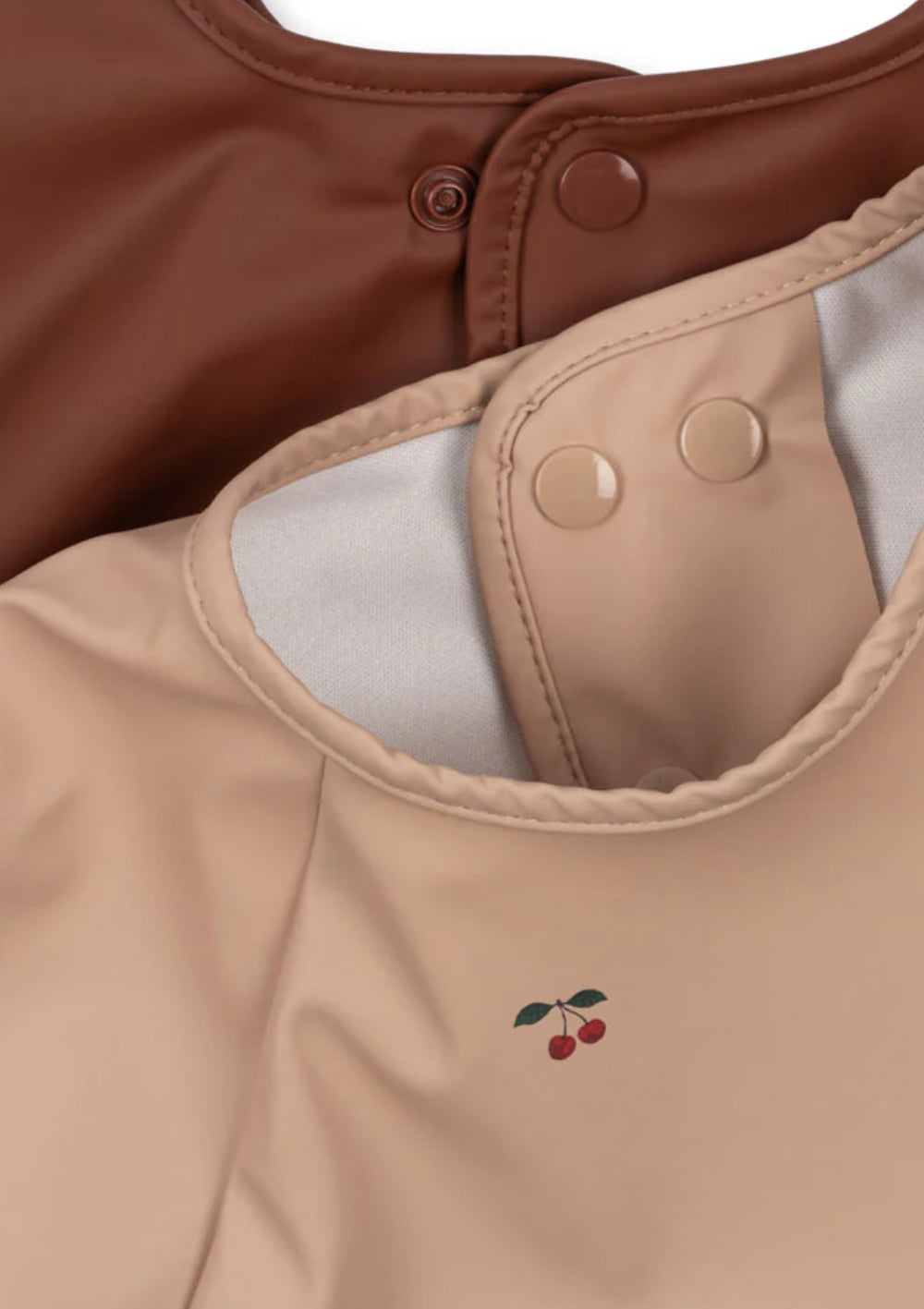 Konges Sløjd 2er-Pack Langarm-Lätzchen Cherry