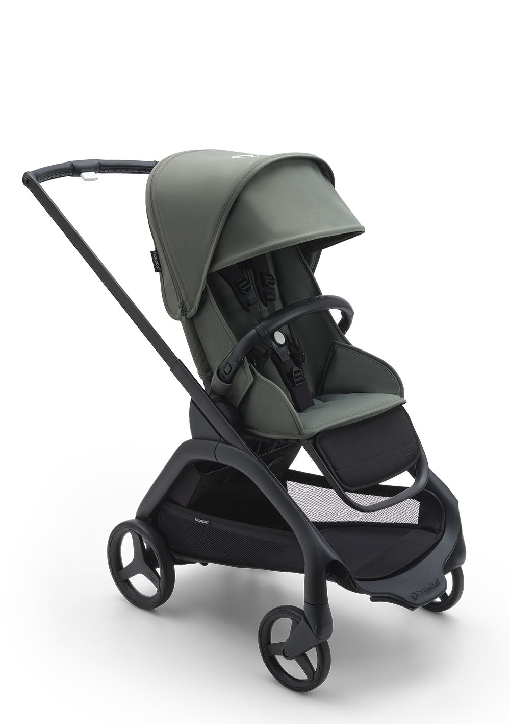 Bugaboo Dragonfly Kinderwagen Schwarz / Waldgrün-Waldgrün