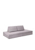 Spielsofa Velours Mond Grau