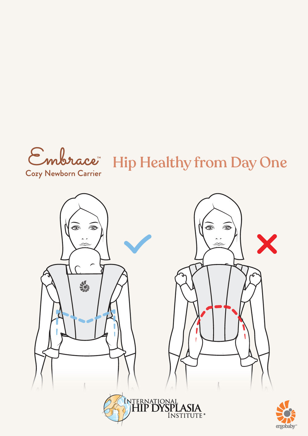 Embrace Neugeborenentrage Soft Air Mesh Sage