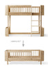 Umbauset für 'Wood Mini+' halbhohes Hochbett zum Juniorbett Eiche
