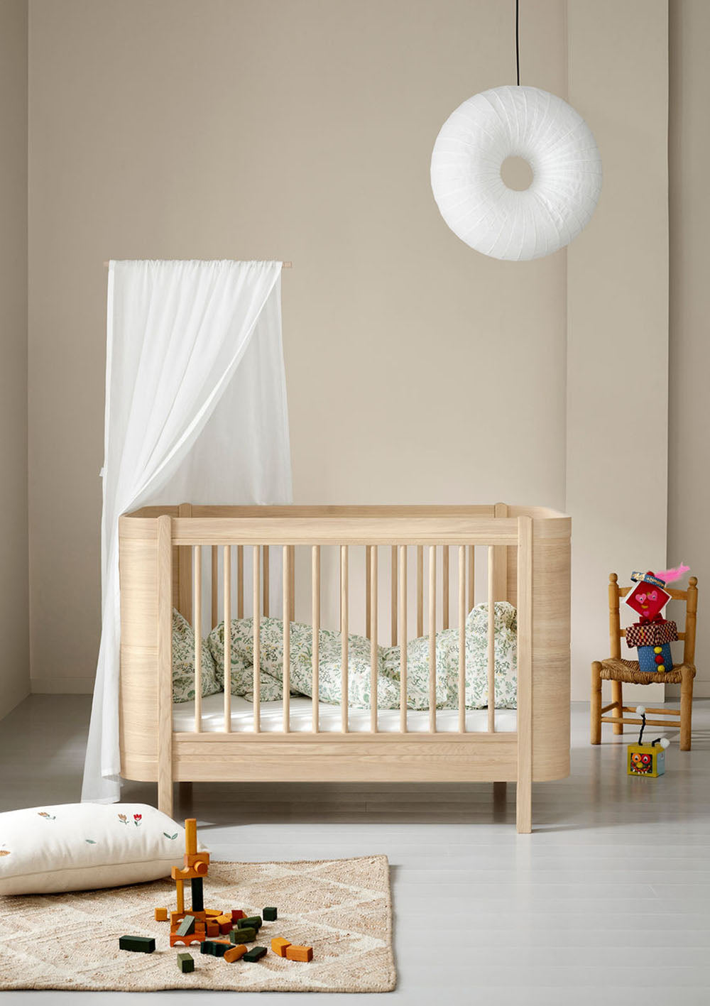 'Wood' Mini+ Babybett Eiche