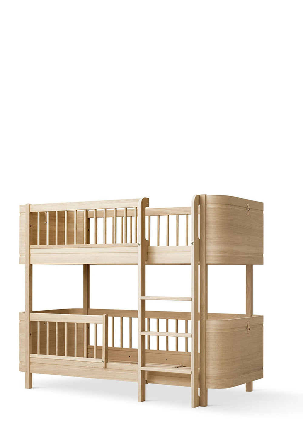 'Wood' Mini+ halbhohes Etagenbett Eiche