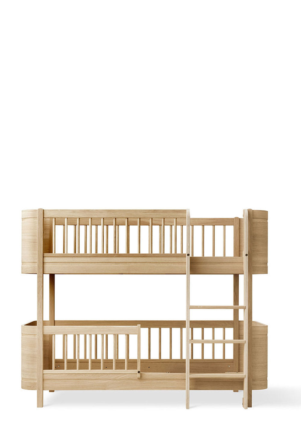 'Wood' Mini+ halbhohes Etagenbett Eiche