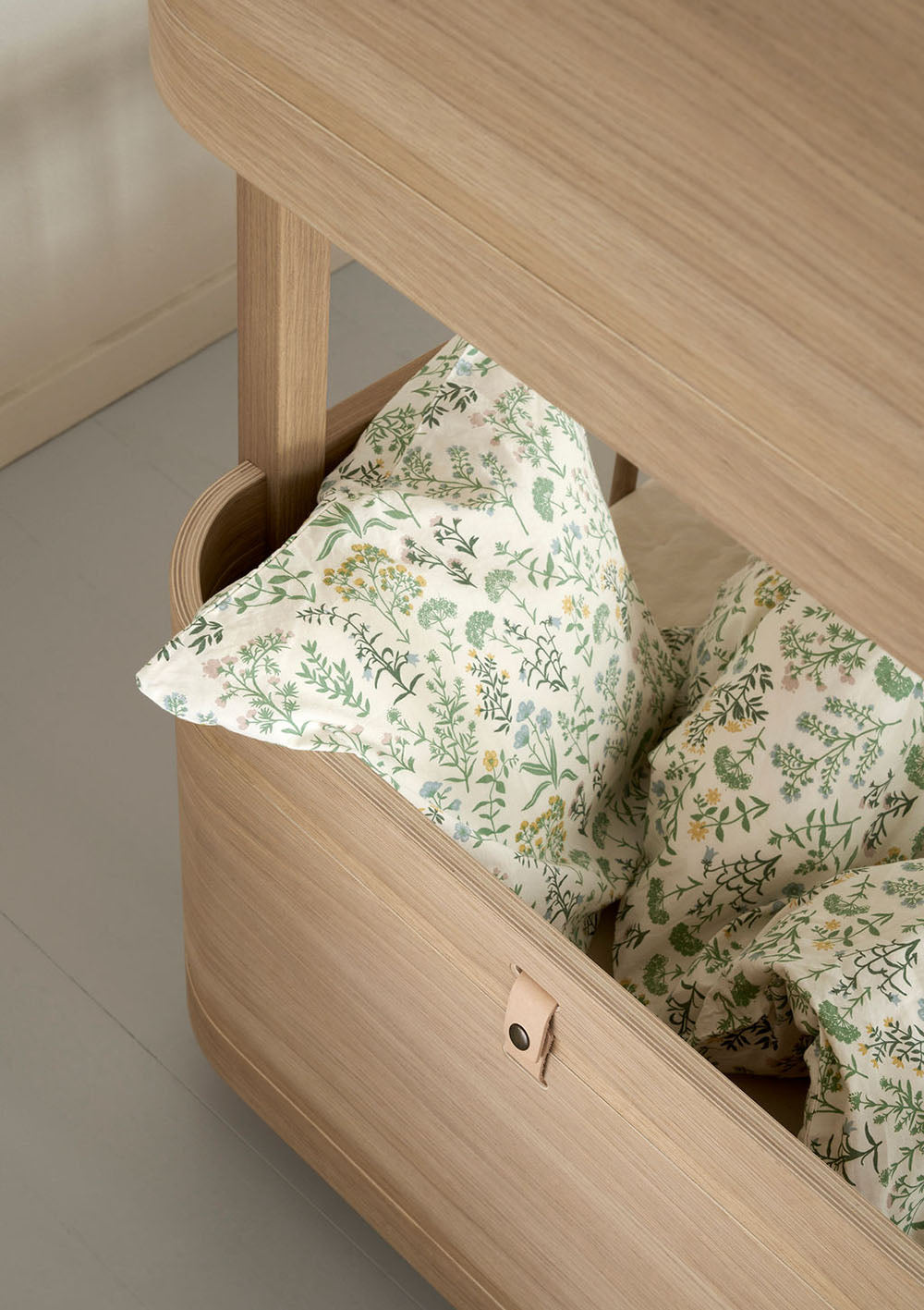 'Wood' Mini+ halbhohes Etagenbett Eiche