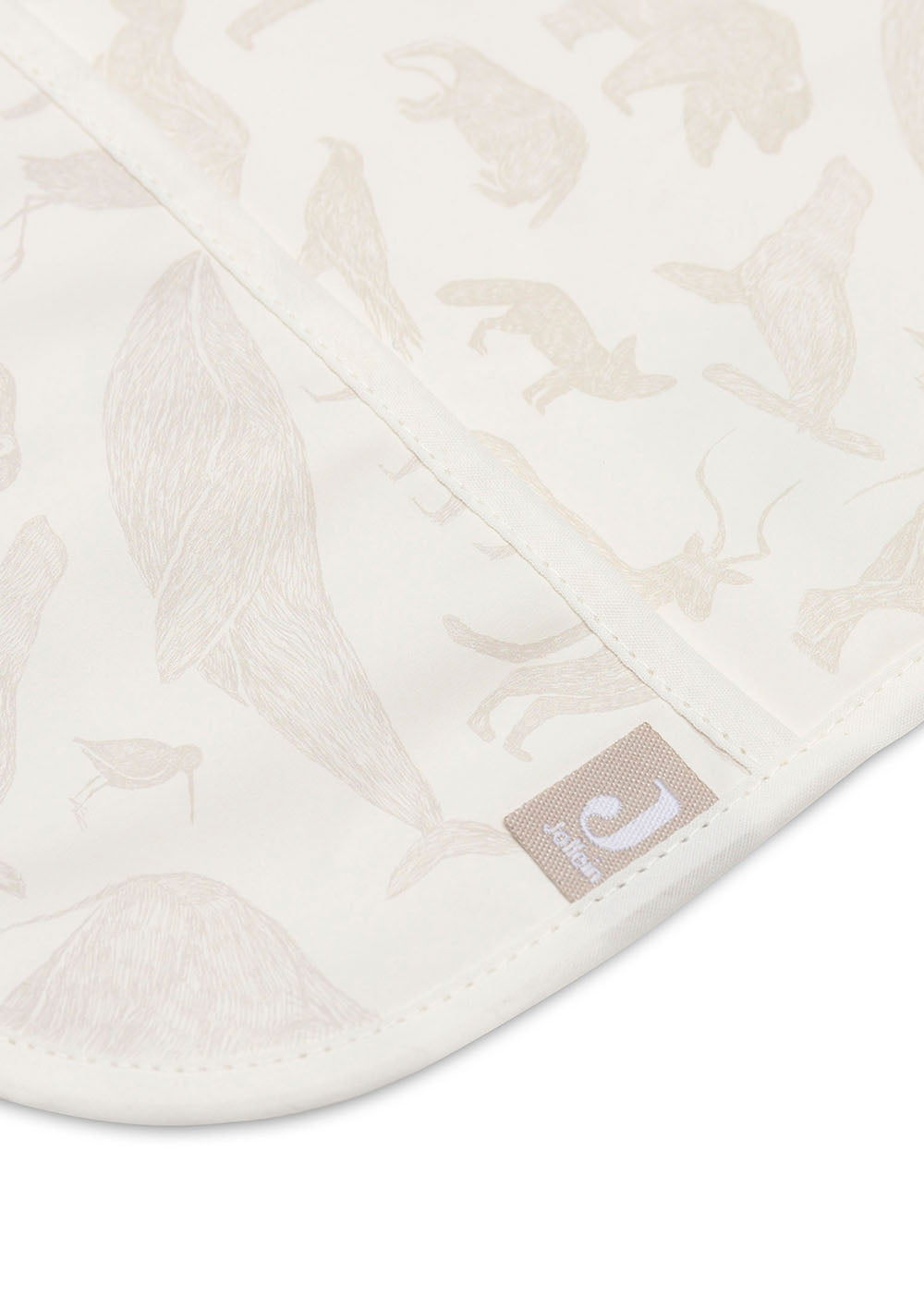 Jollein Lätzchen mit Ärmeln 'Animals' Nougat wasserdicht