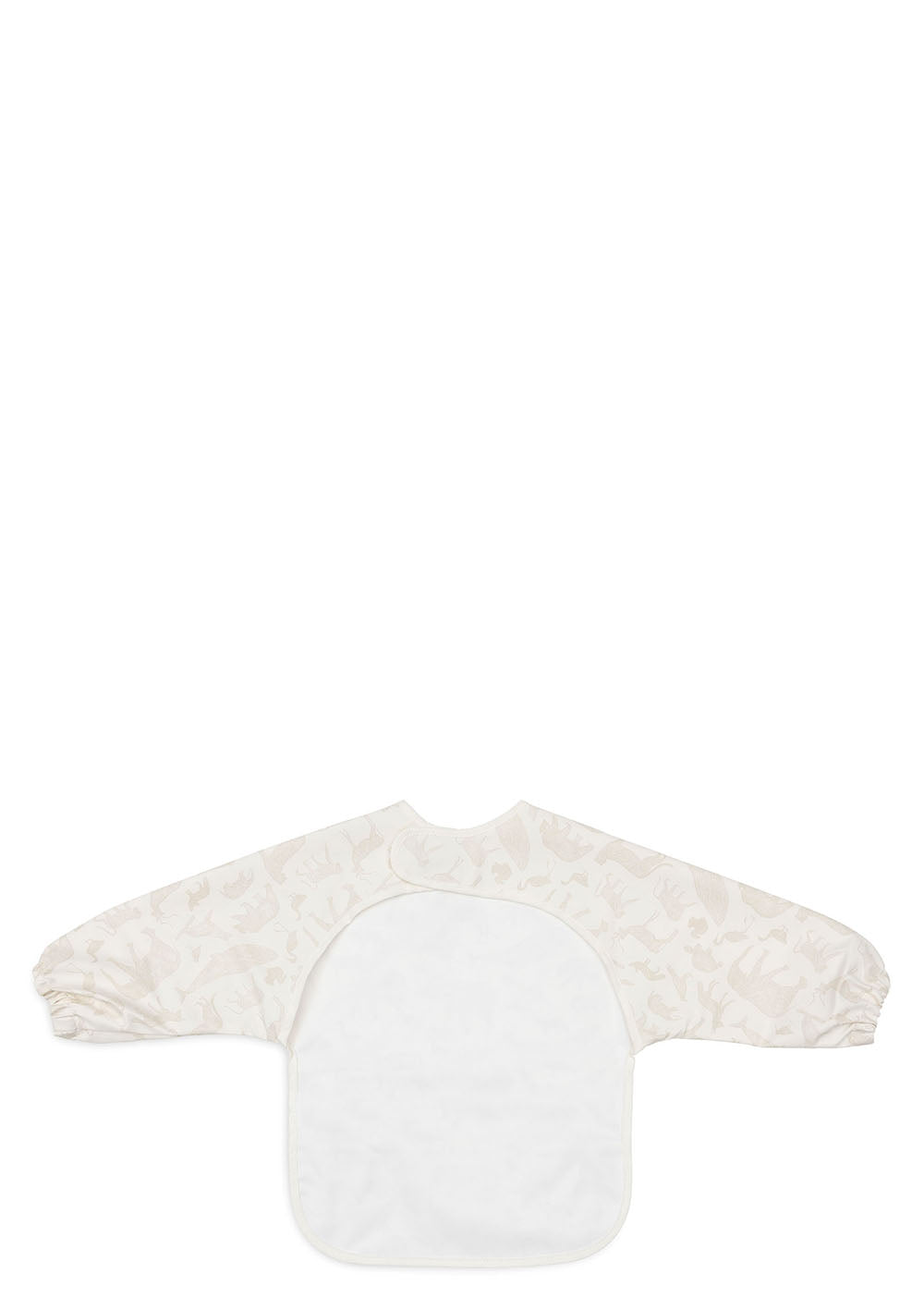 Jollein Lätzchen mit Ärmeln 'Animals' Nougat wasserdicht