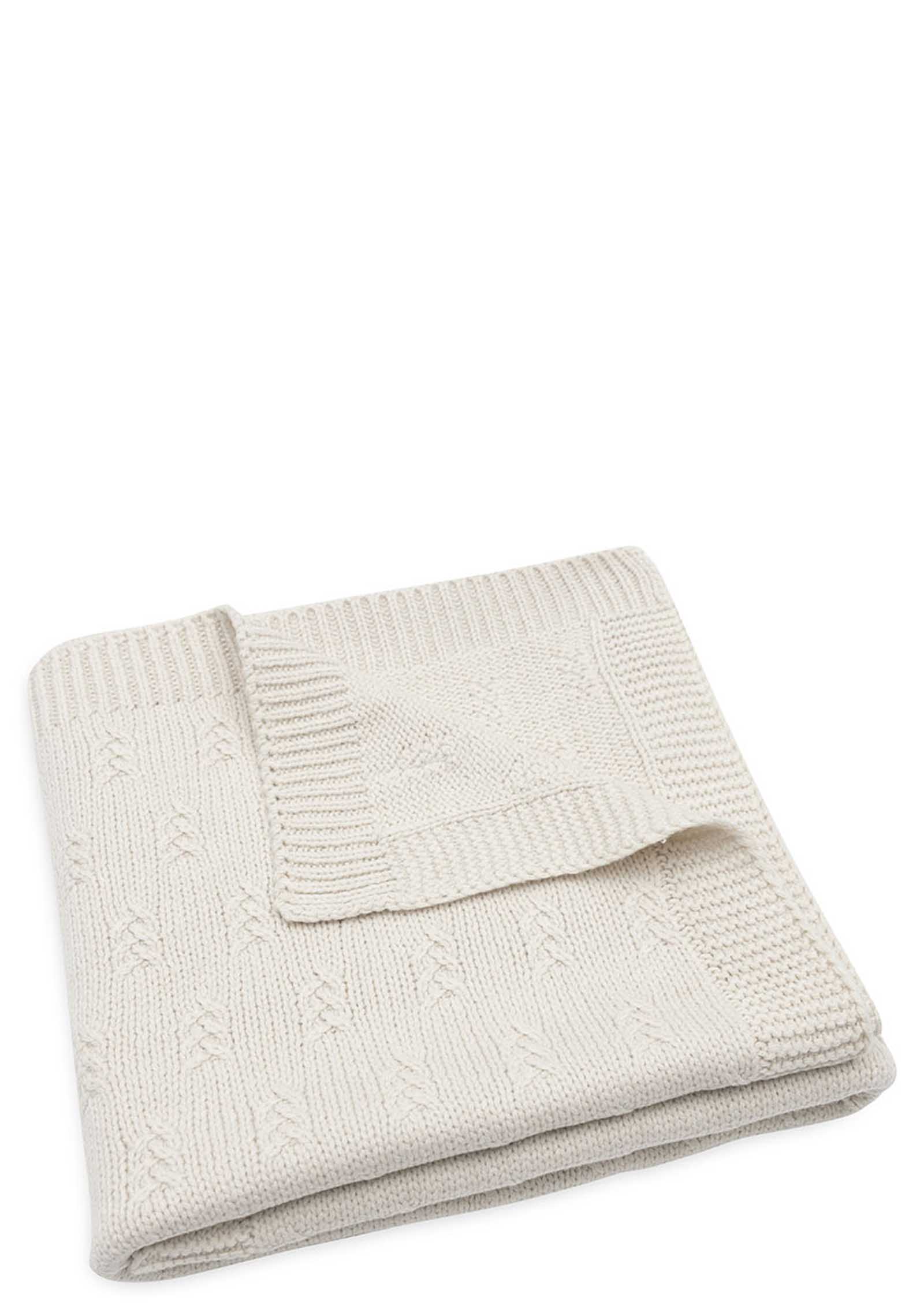 Jollein Decke Wiege 'Grain Knit' Oatmeal