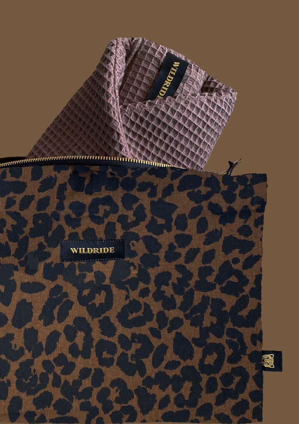 Wildride Aufbewahrungsbeutel Leopard braun
