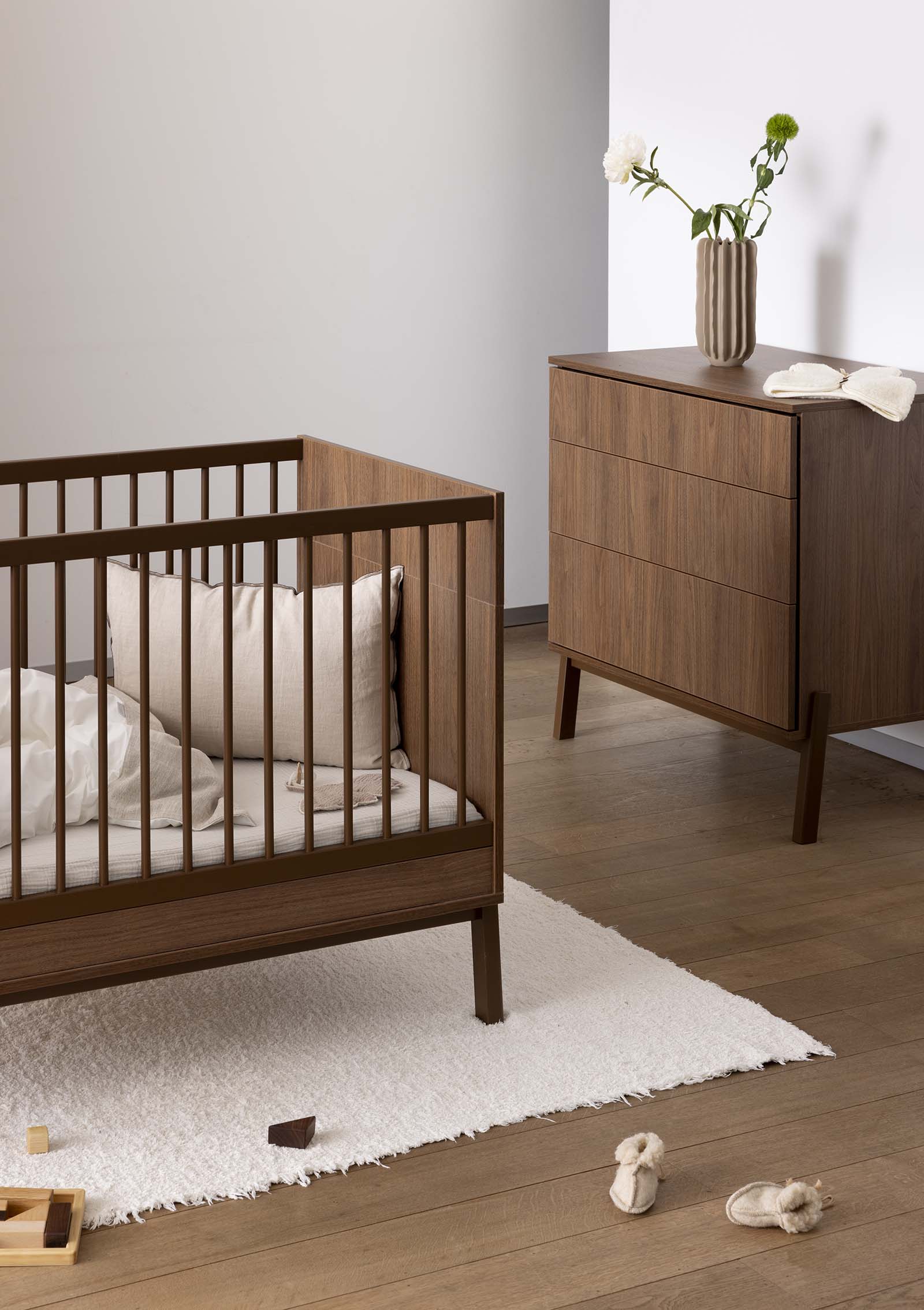 Quax Babybett 'Ashi' 120x60 cm Chestnut