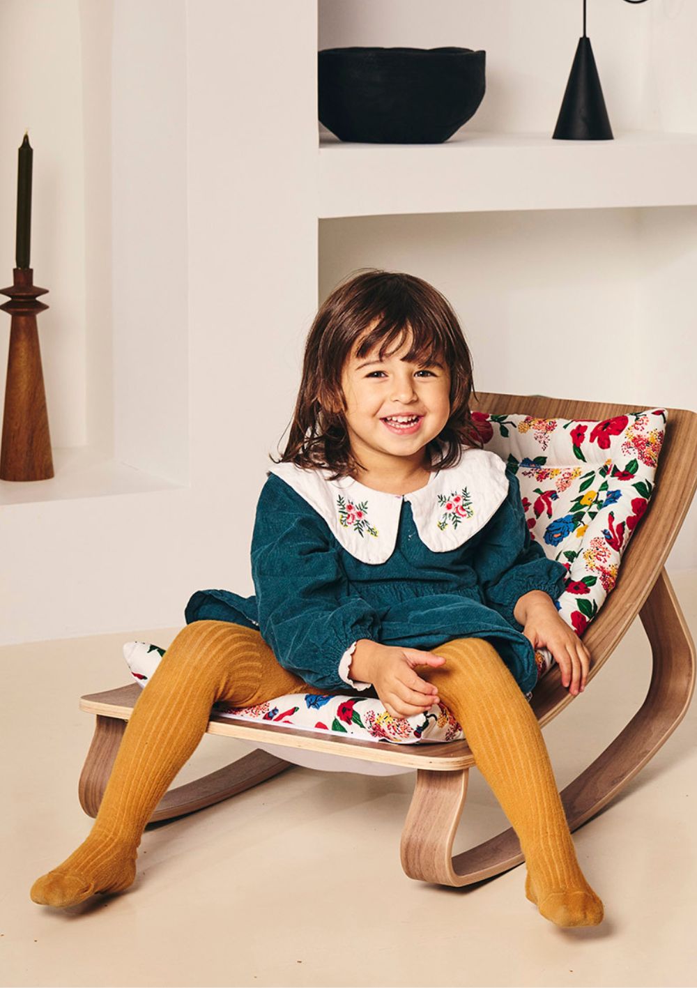 Babywippe 'Levo' Hibiscus