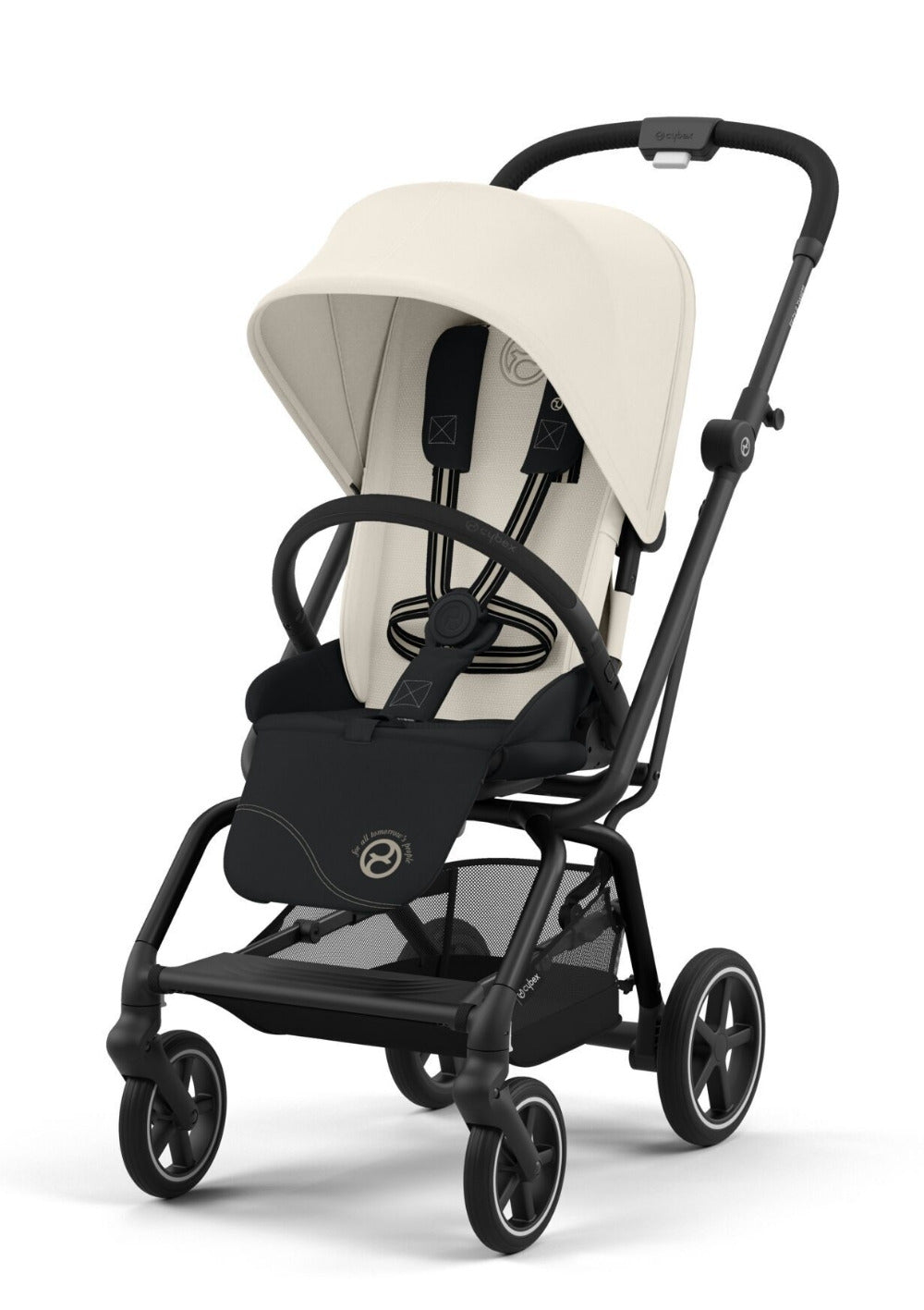 Cybex Eezy S Twist+2 Black/Canvas White