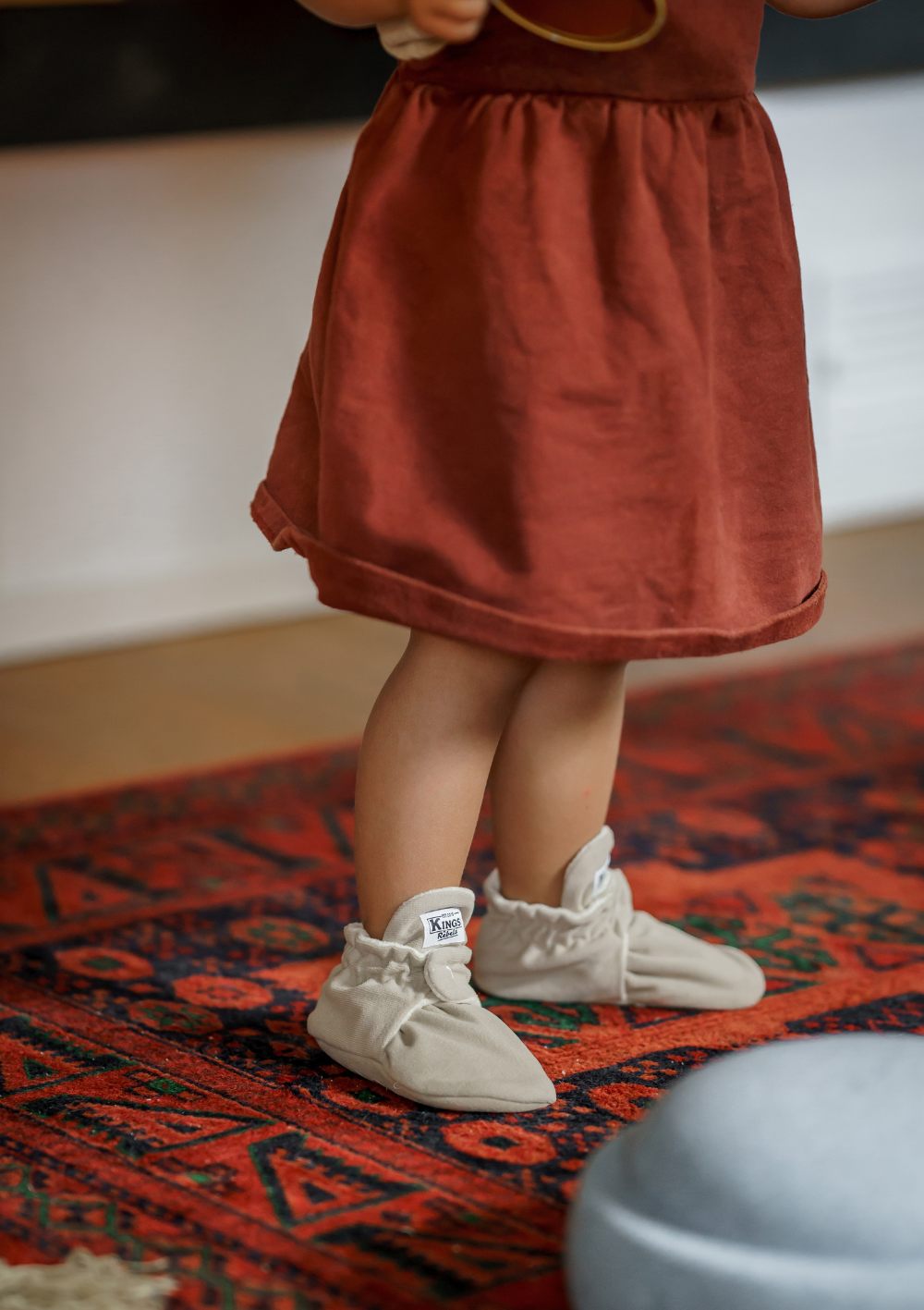 Kings & Rebels Booties Gamuza Ivory