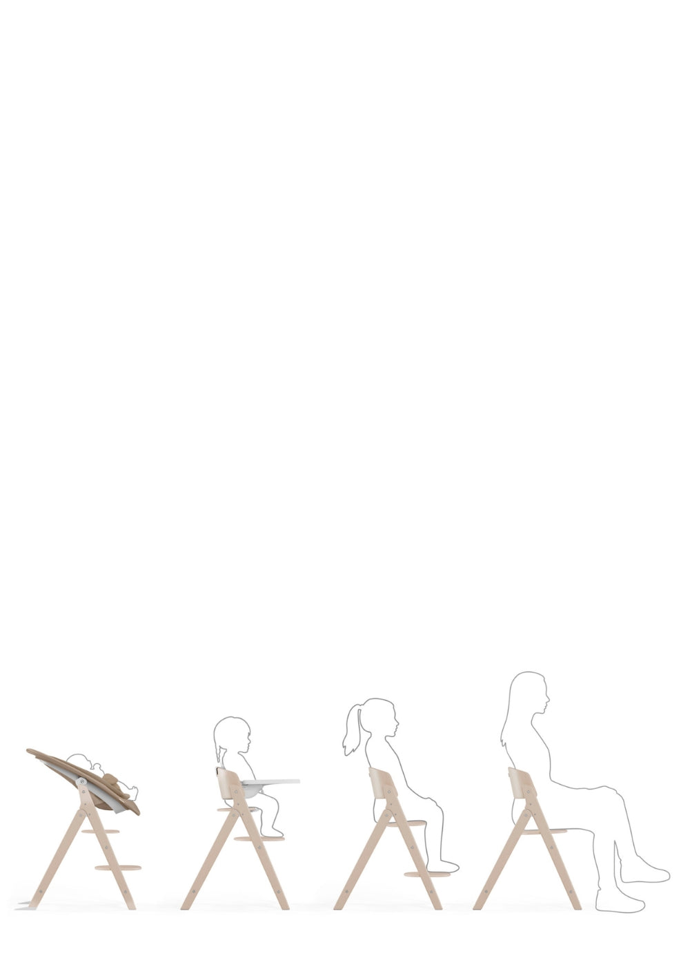 Cybex Hochstuhl Click & Fold 4-in-1 Set Stunning Black