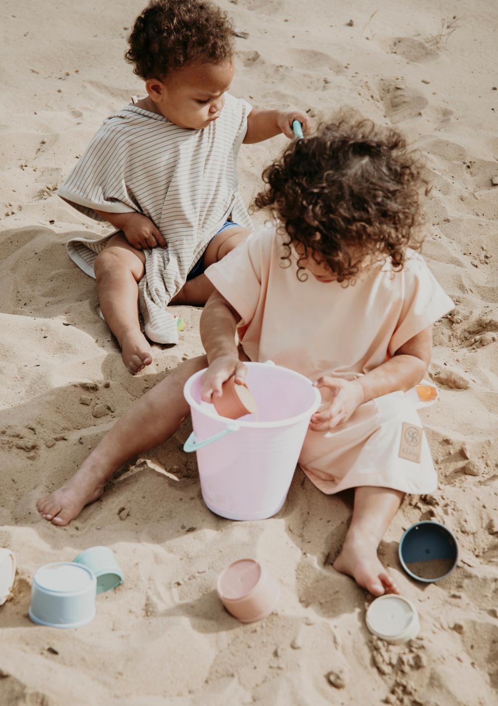 Cloby UV-Poncho UPF 50+ Sandy Beach/Peanut Brown