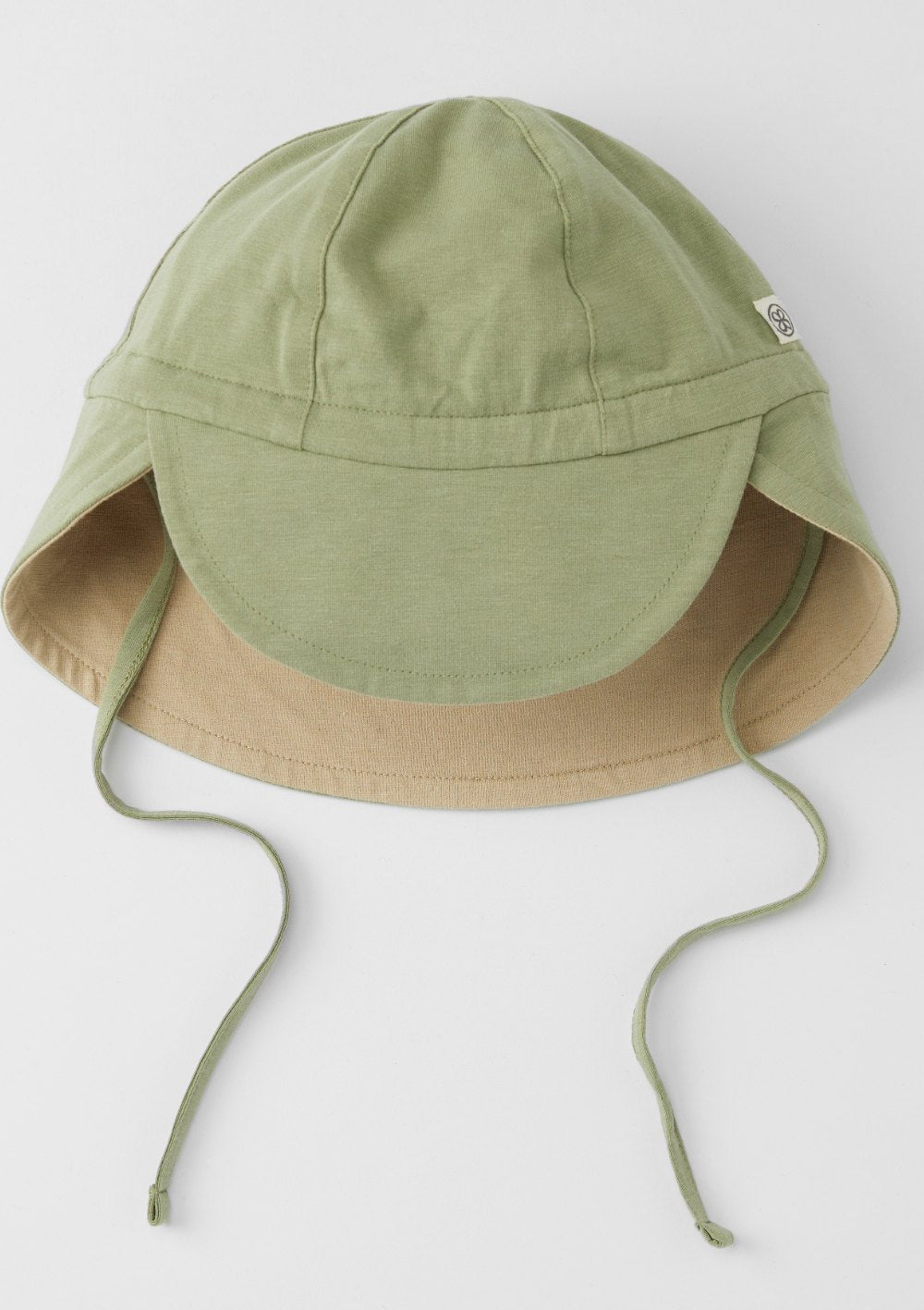 Cloby Wendbarer Sonnenhut UPF 50+ Olive Green/Sandy Beach
