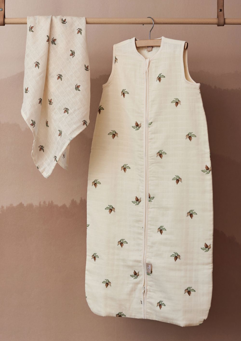 Jollein Schlafsack Musselin Roseship