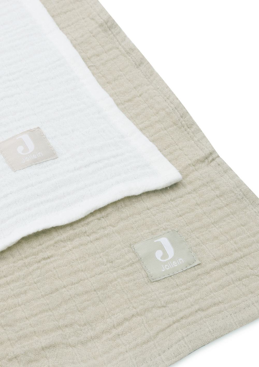 Jollein 2er Pack Mulltücher Olive Green