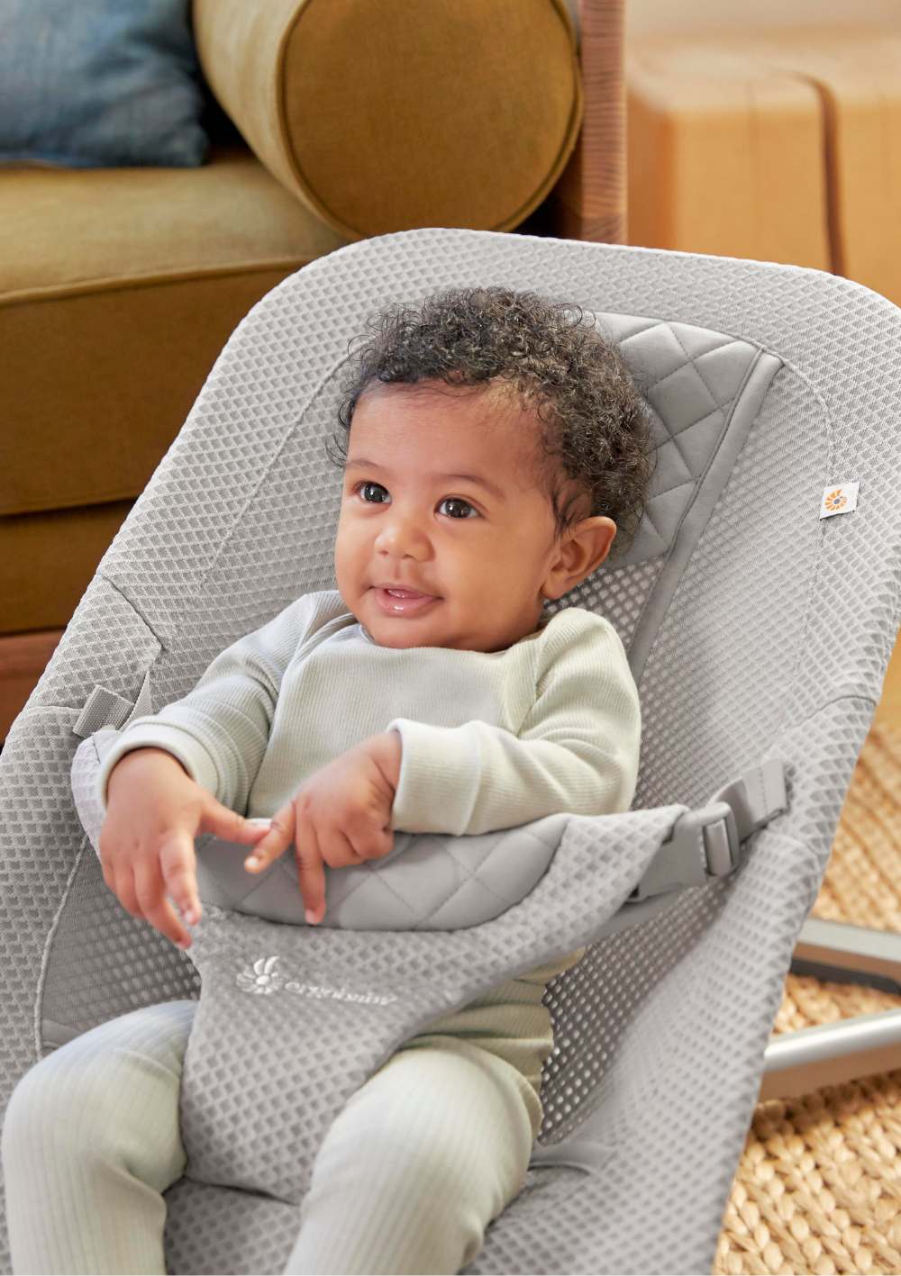Ergobaby 'Evolve' 3-in-1 Babywippe light grey mesh
