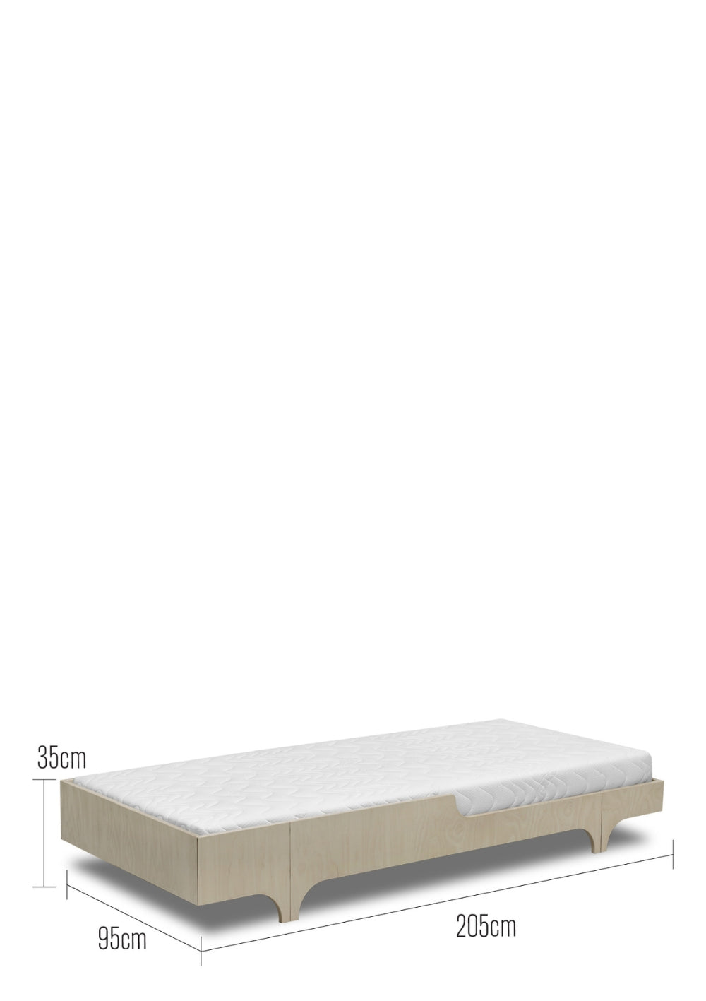 Rafa-kids A90 Jugendbett Natural