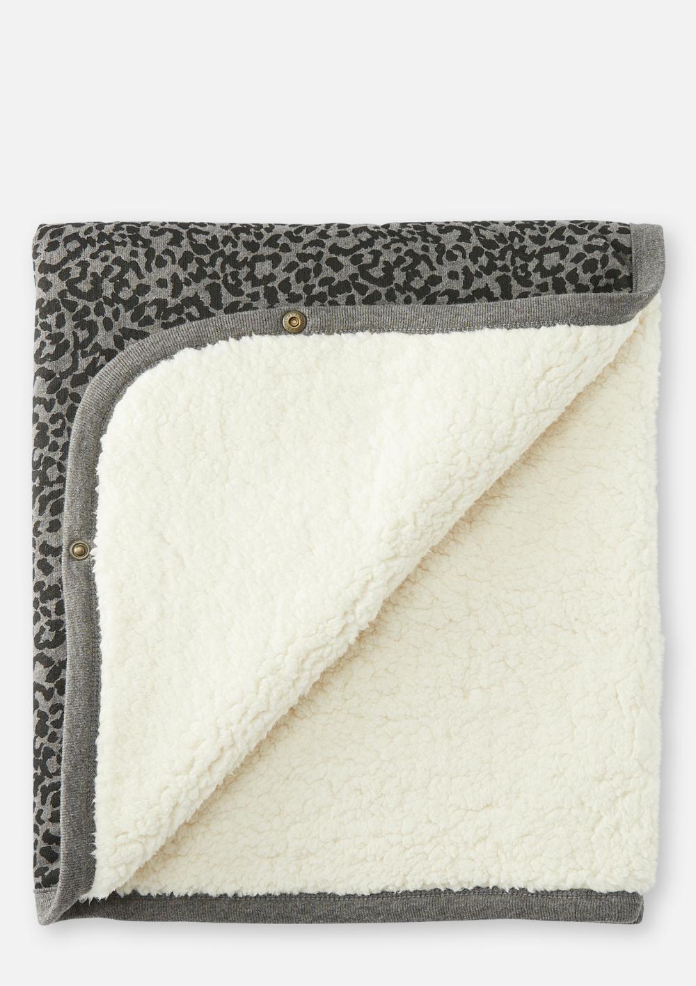 Cloby Multifunktionale Teddy Decke Leopard