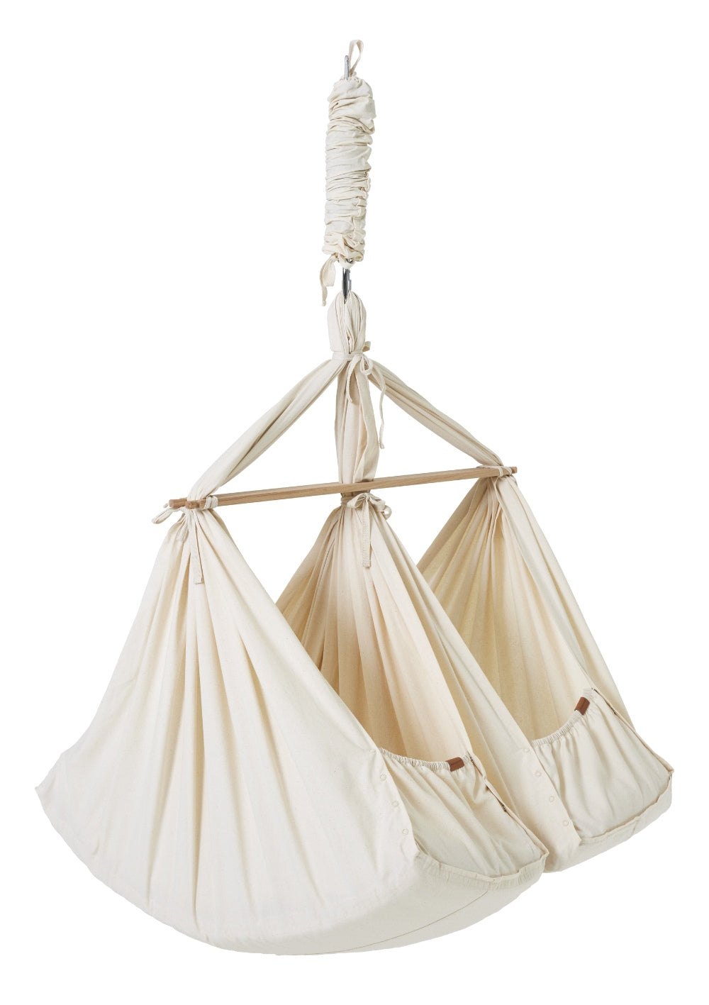 Membantu Federwiege Basic für Zwillinge Natur