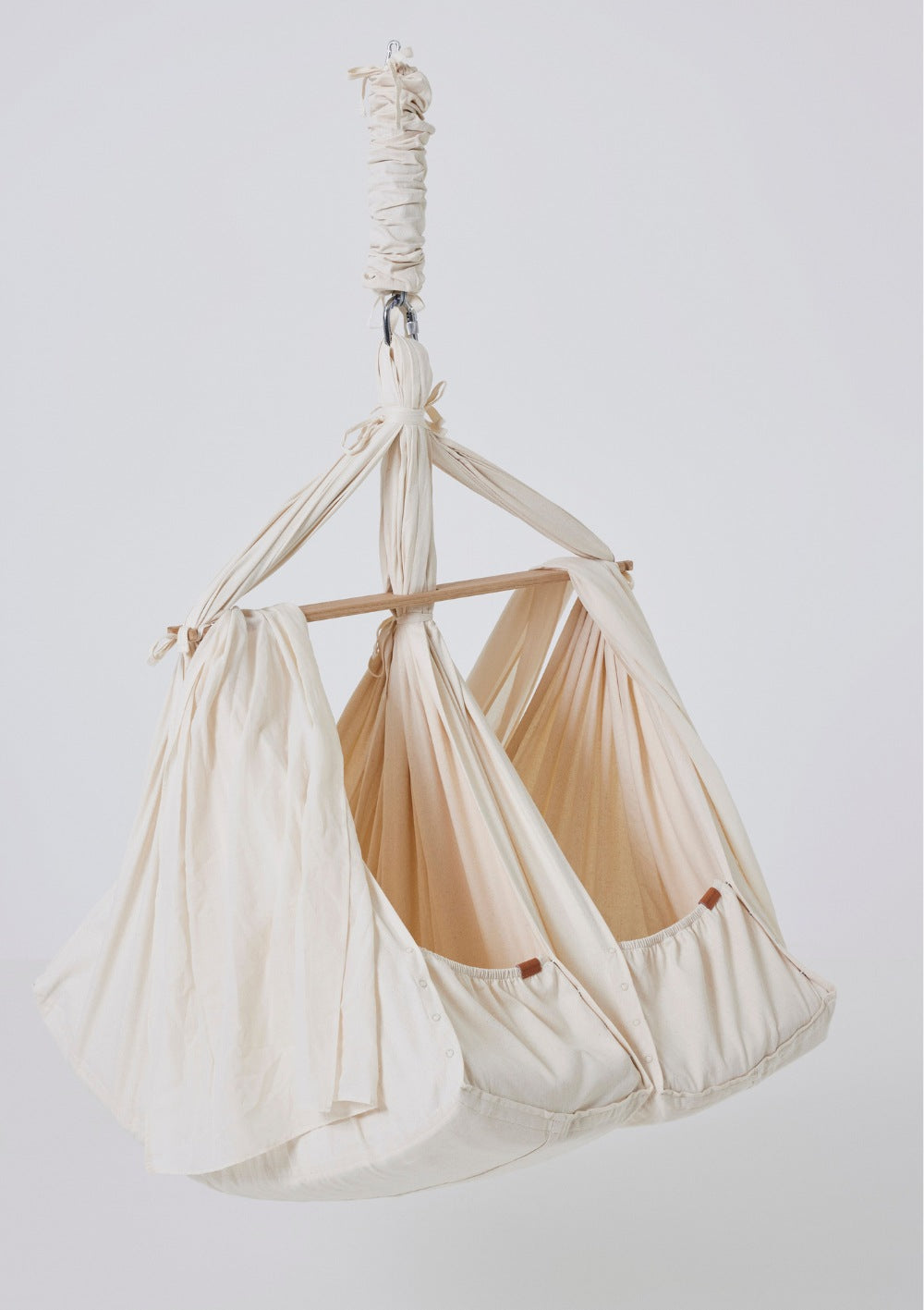 Membantu 3-tlg. Federwiegen-Set Premium für Zwillinge Natur