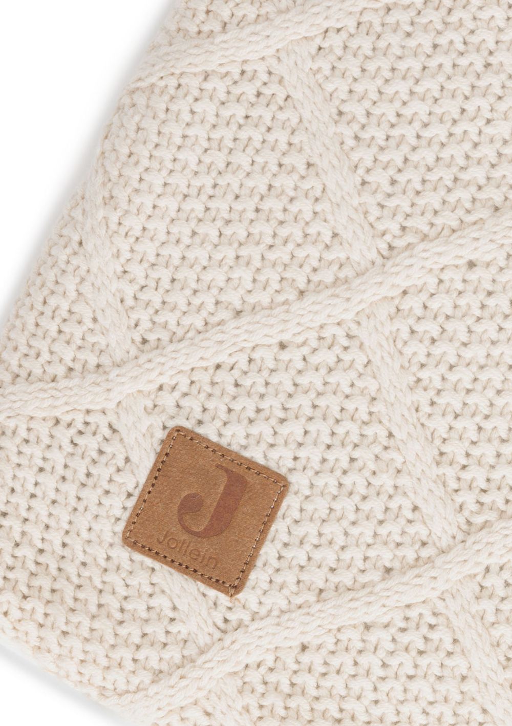 Jollein Krabbeldecke 'Check Knit' Oatmeal