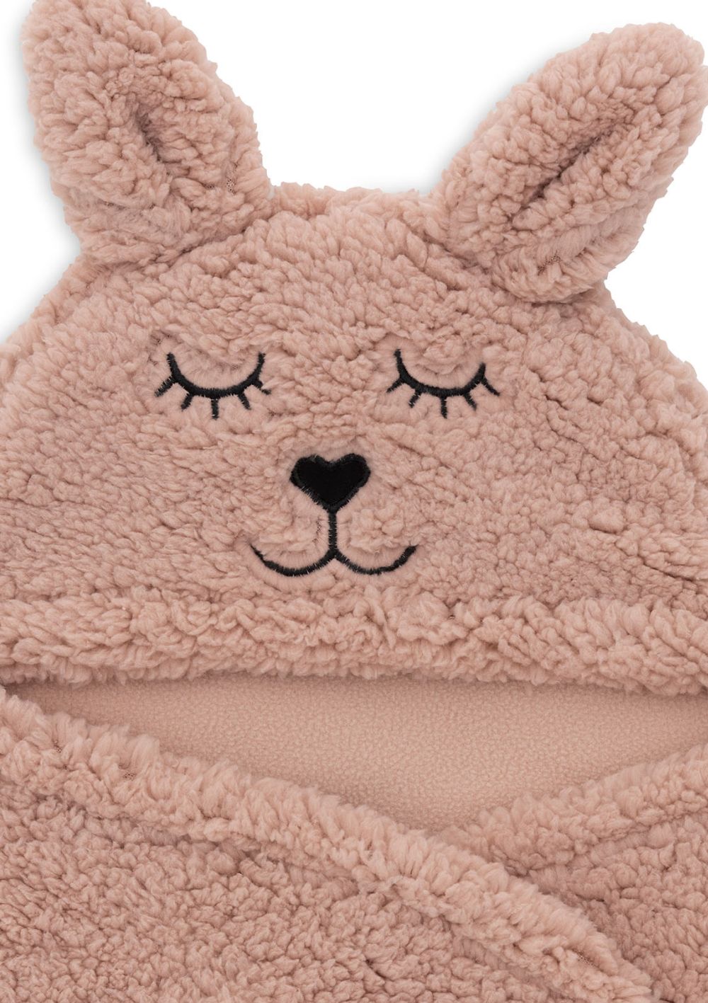Jollein Einschlagdecke für Babyschale 'Bunny' Wild Rose