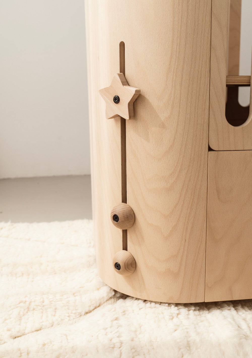 Nani Berlin Knäufe-Set 'Stern' für das 4-in-1 Babybett