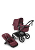 Kinderwagen-Set 'Fox 5 Renew' Schwarz / Dark Cherry