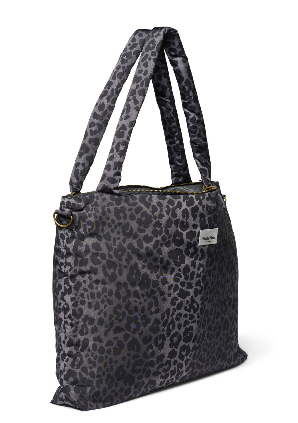 Studio Noos Wickeltasche 'Puffy Diaper Bag' Antra Leopard