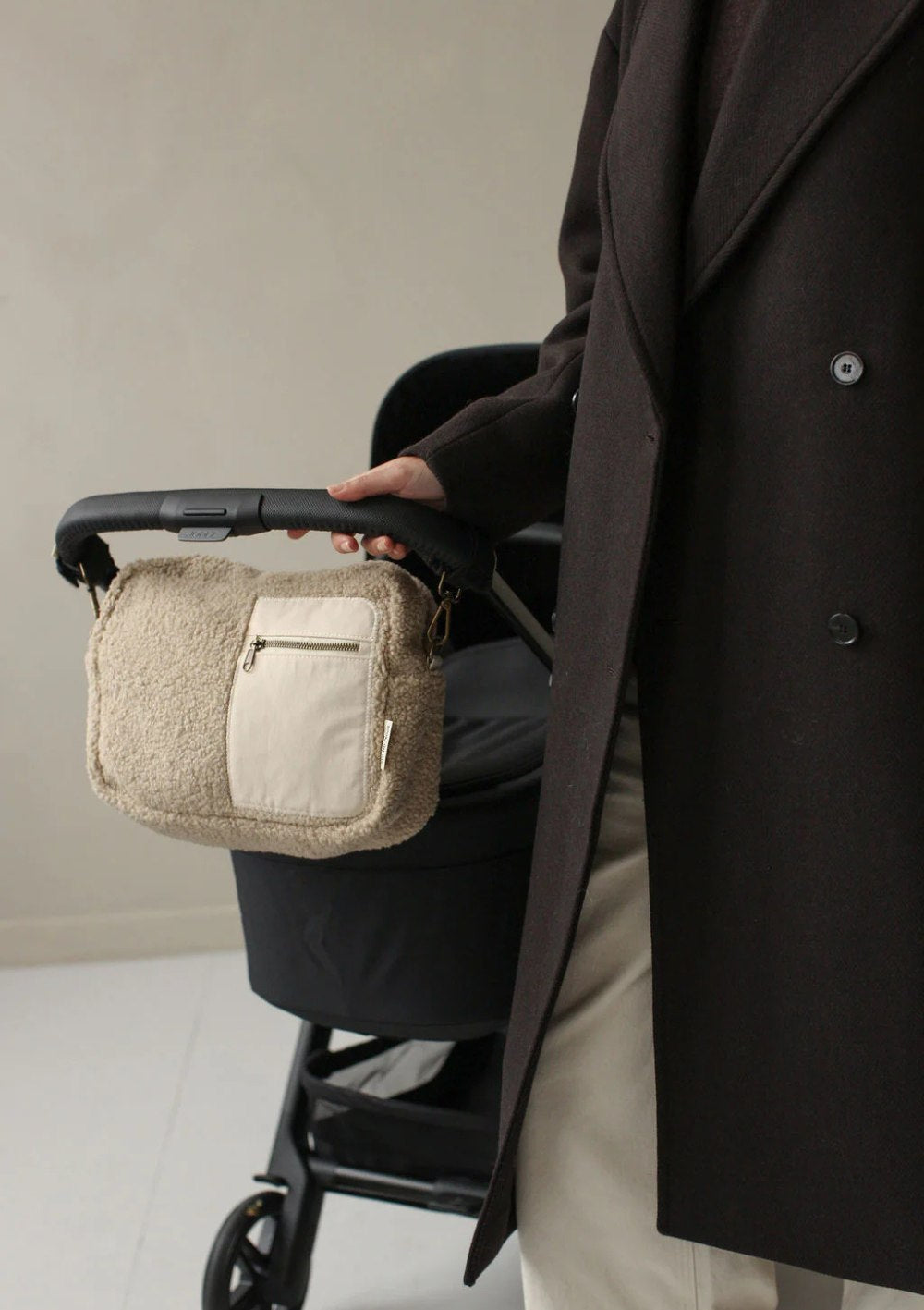 Studio Noos Tasche 'Teddy Stroller Organizer' Ecru