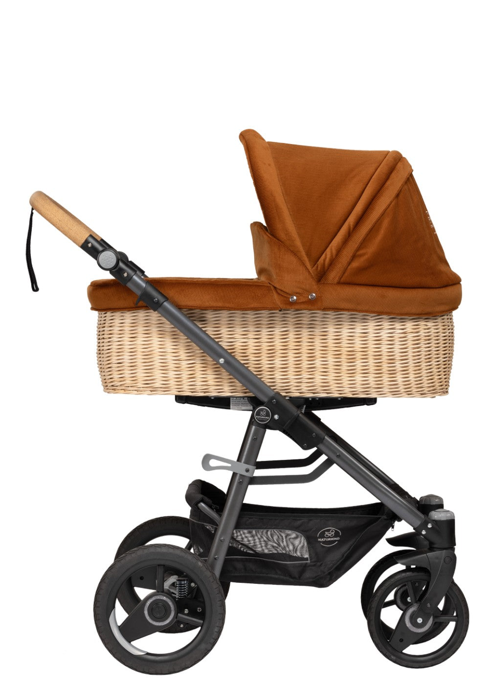 Kinderwagen-Set 'Lux Evo' Cord-Edition Cognac