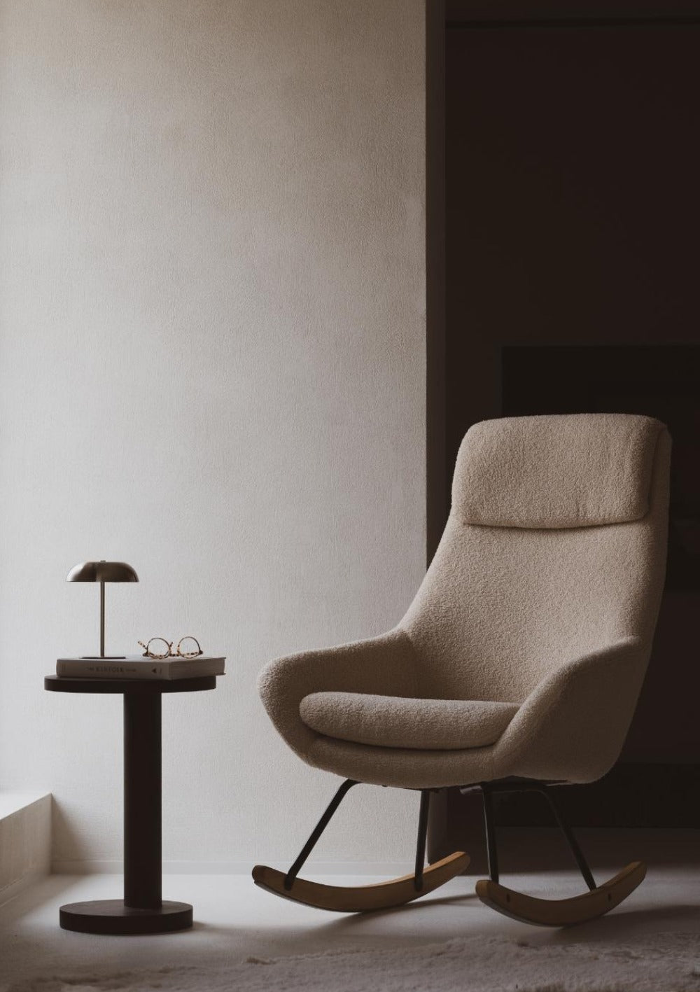 Quax Schaukelstuhl Erwachsene 'Nordic' Sheep Beige