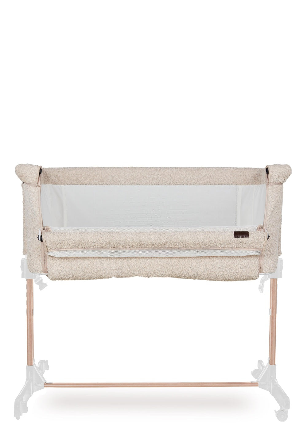 Quax Beistellbett 'Side by Side' Natural Bouclé Sheep