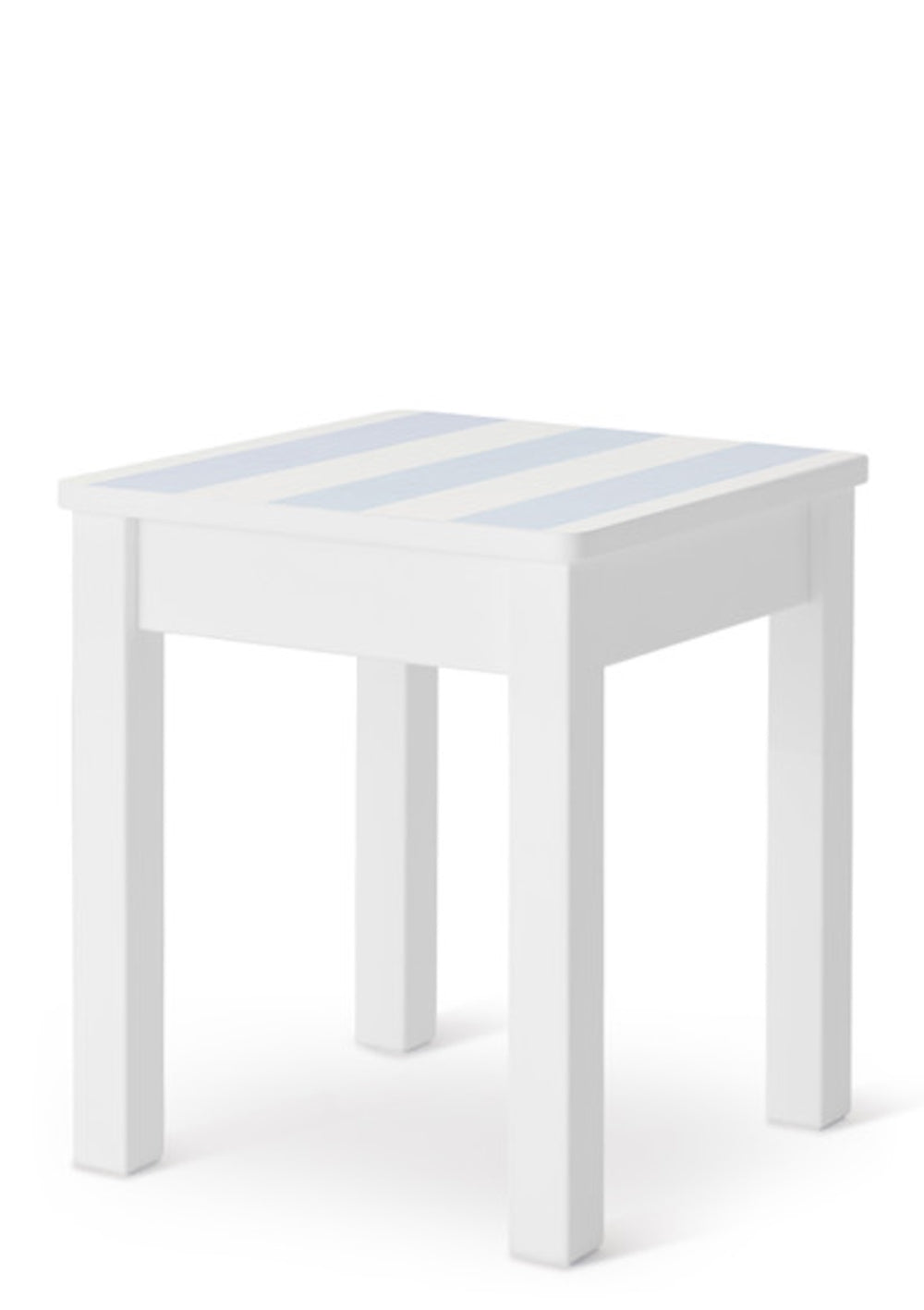 Isle of Dogs Design Nachttisch weiß handbemalt