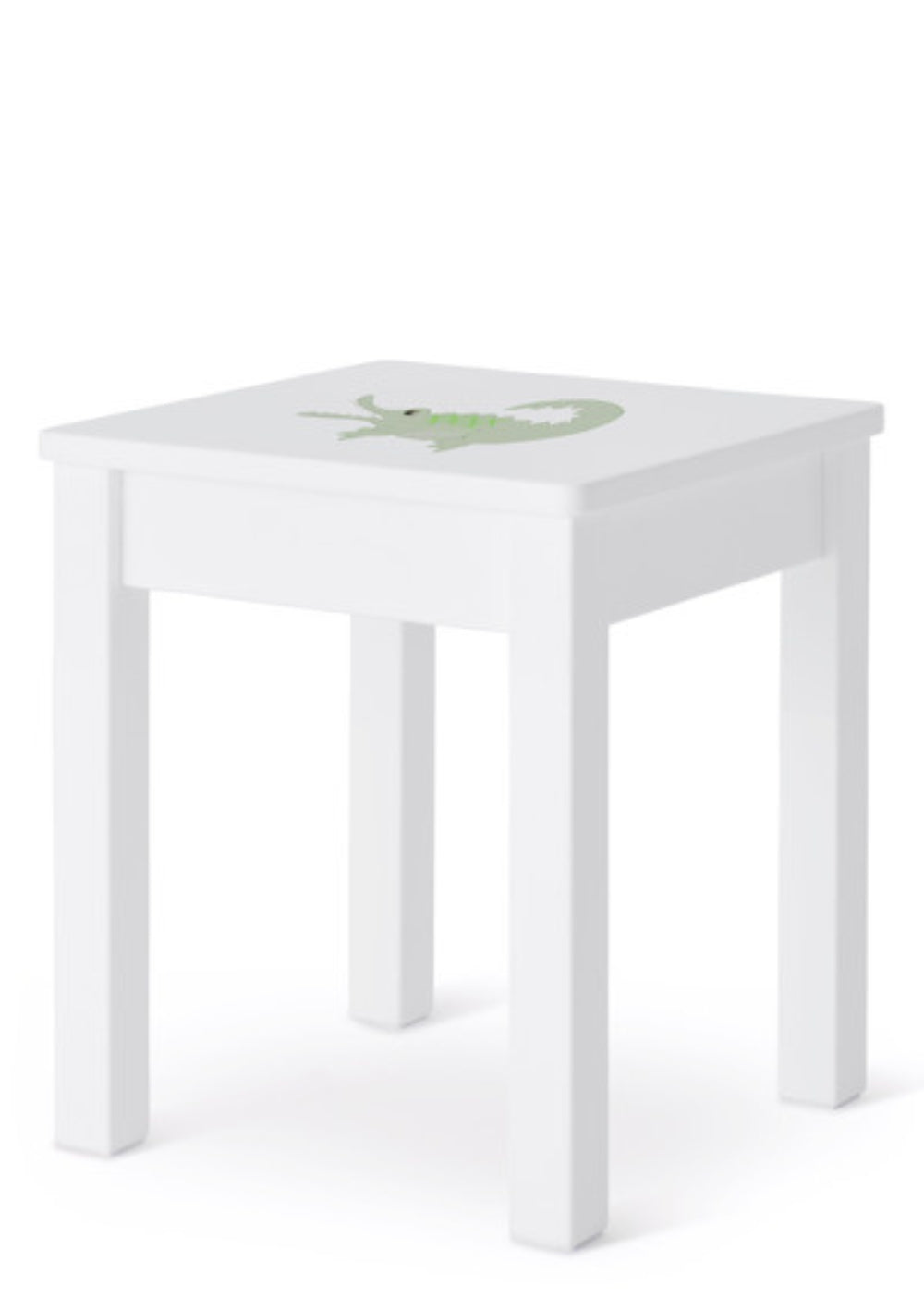 Isle of Dogs Design Nachttisch weiß handbemalt