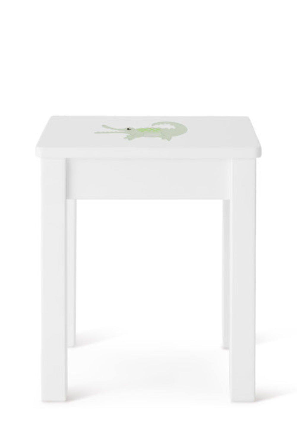 Isle of Dogs Design Nachttisch weiß handbemalt