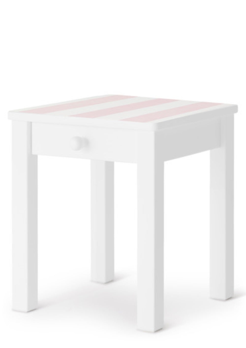 Isle of Dogs Design Nachttisch weiß handbemalt