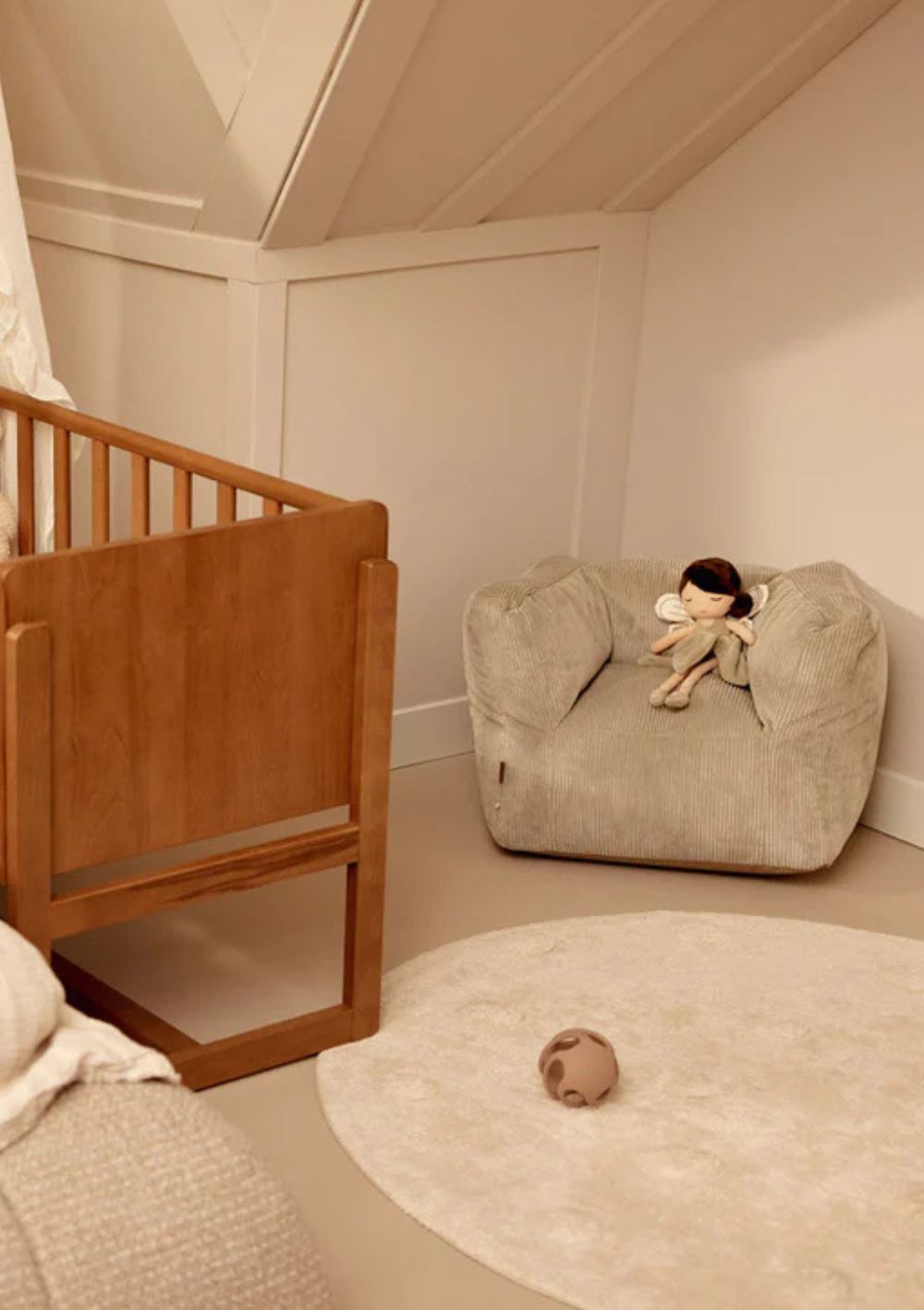 Jollein Kindersessel Cord Olive Green