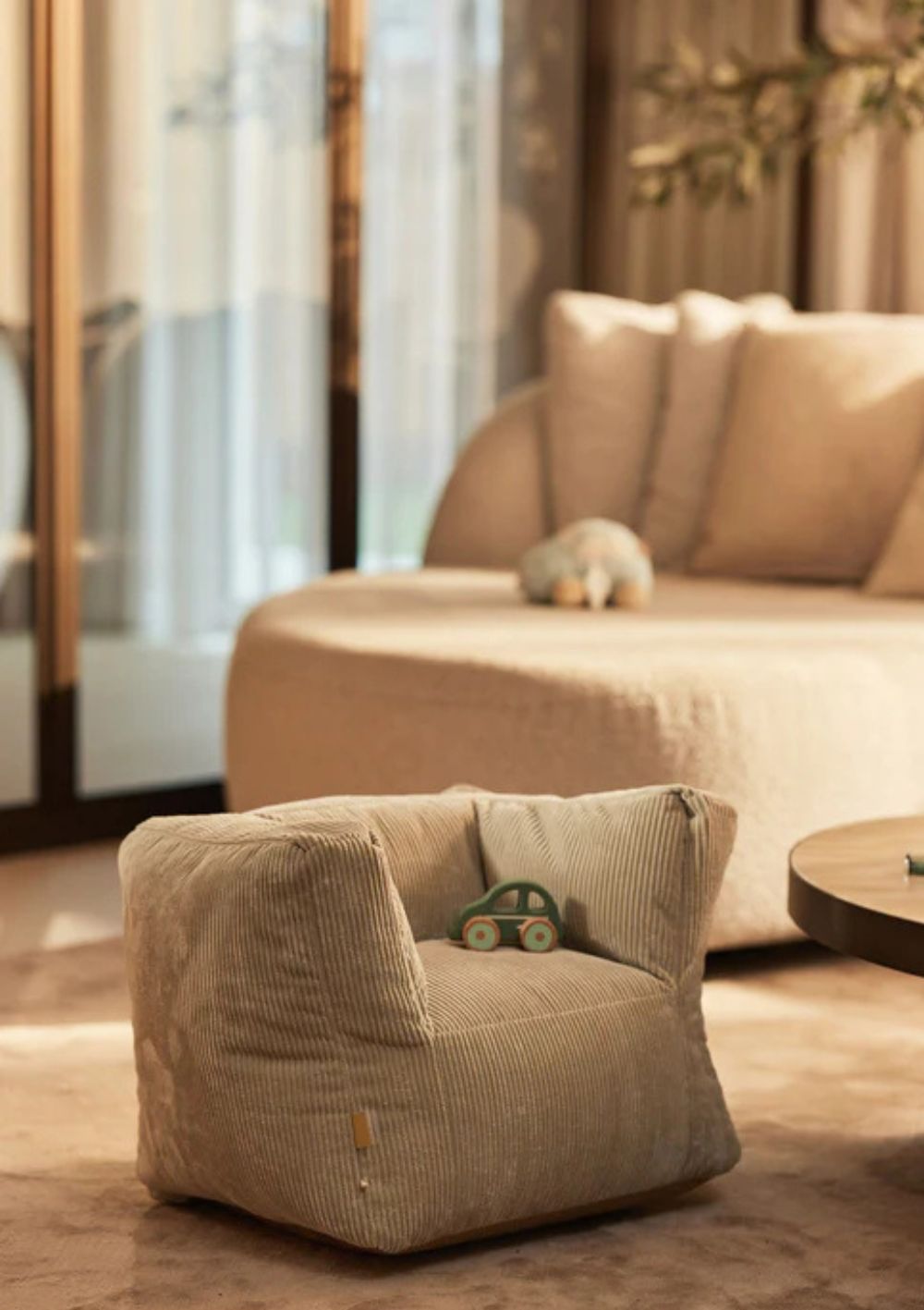 Jollein Kindersessel Cord Olive Green