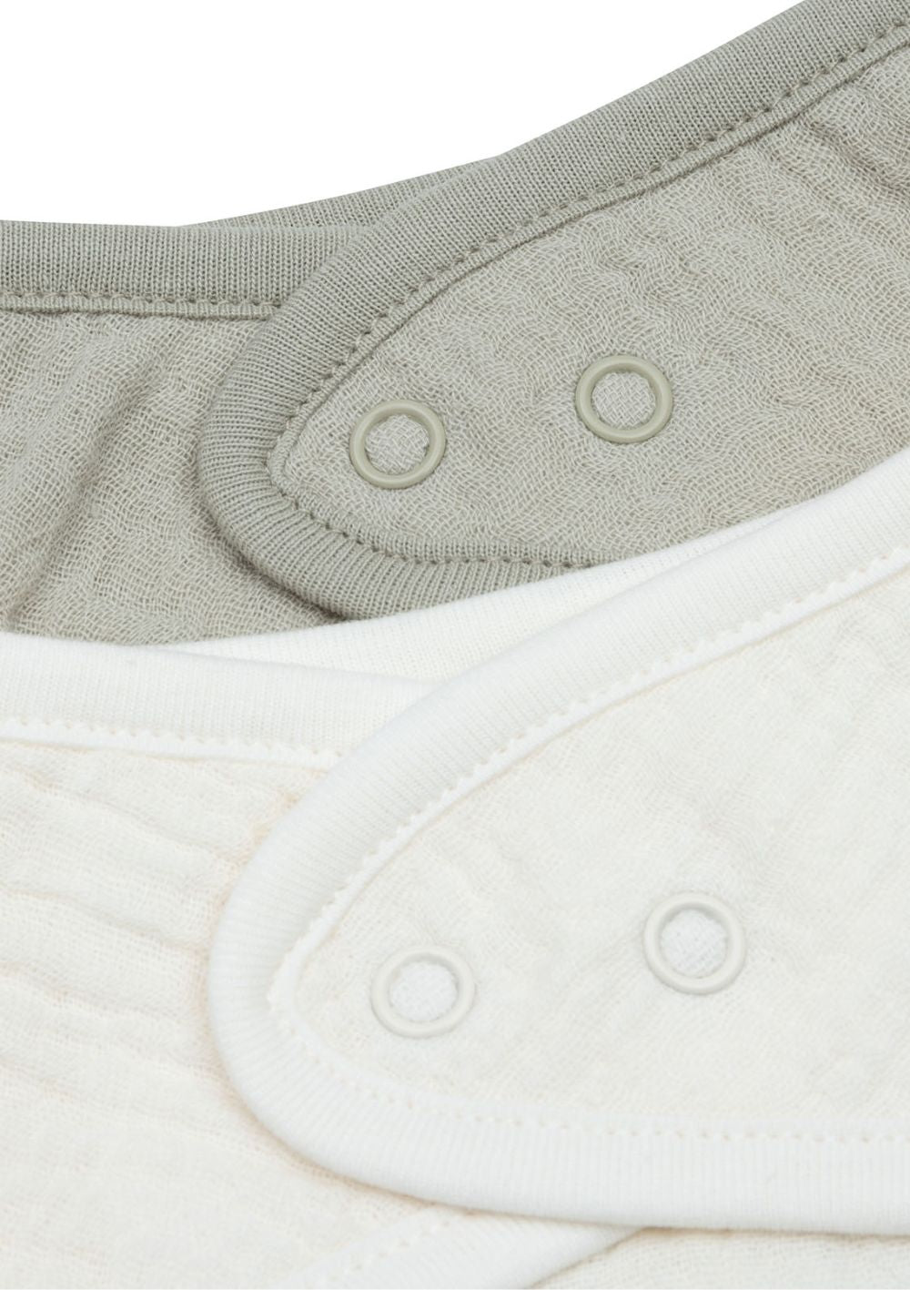 Jollein 2er-Set Musselin Bandanas Olive Green Green / Oatmeal