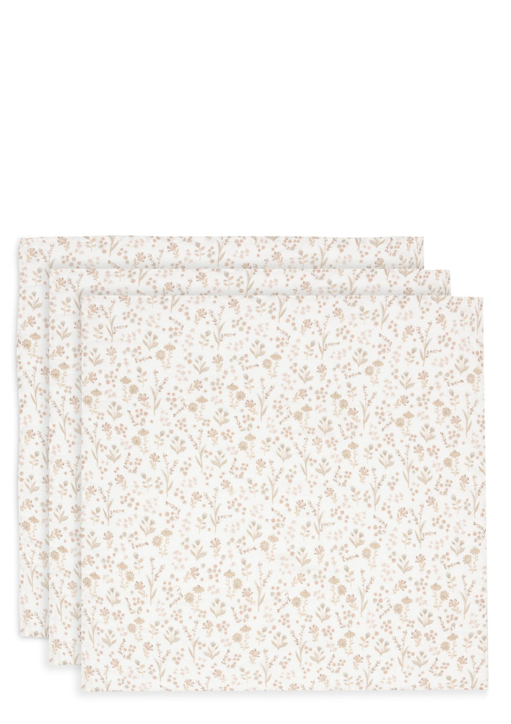 Jollein 3er-Set Mulltücher 'Bloomy' 70 x 70 cm