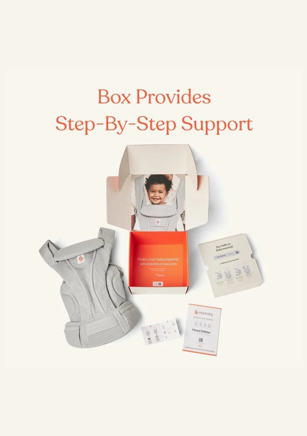 Ergobaby Trage Omni Deluxe Mesh Pearl Grey